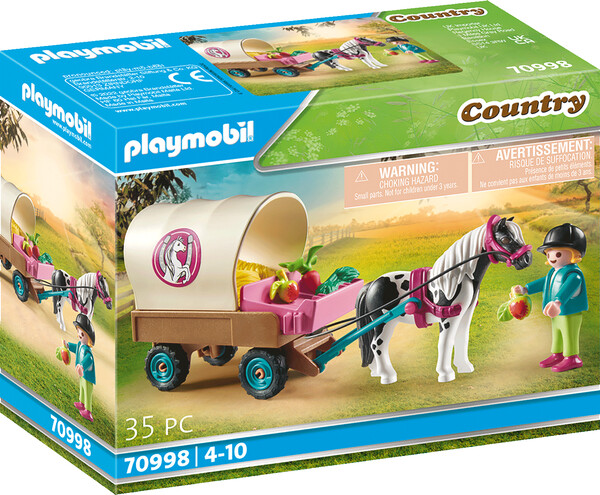 Playmobil 70998 Carriage with Child and Pony Wagon Building Kit