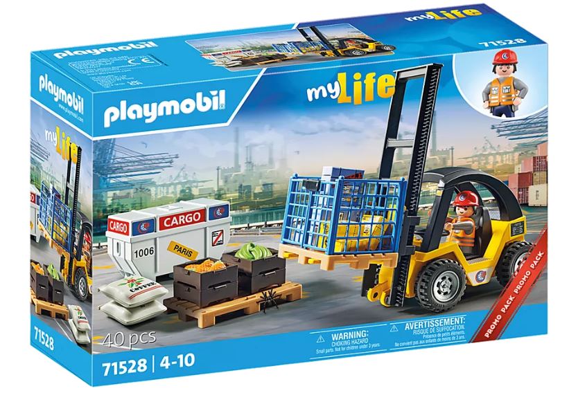Playmobil 71528 My life Forklift truck with cargo