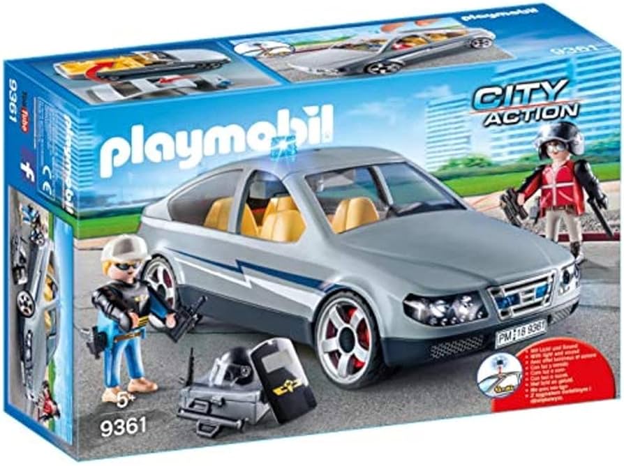 Playmobil City Action Tactical Unit Undercover Police SWAT Car 9361