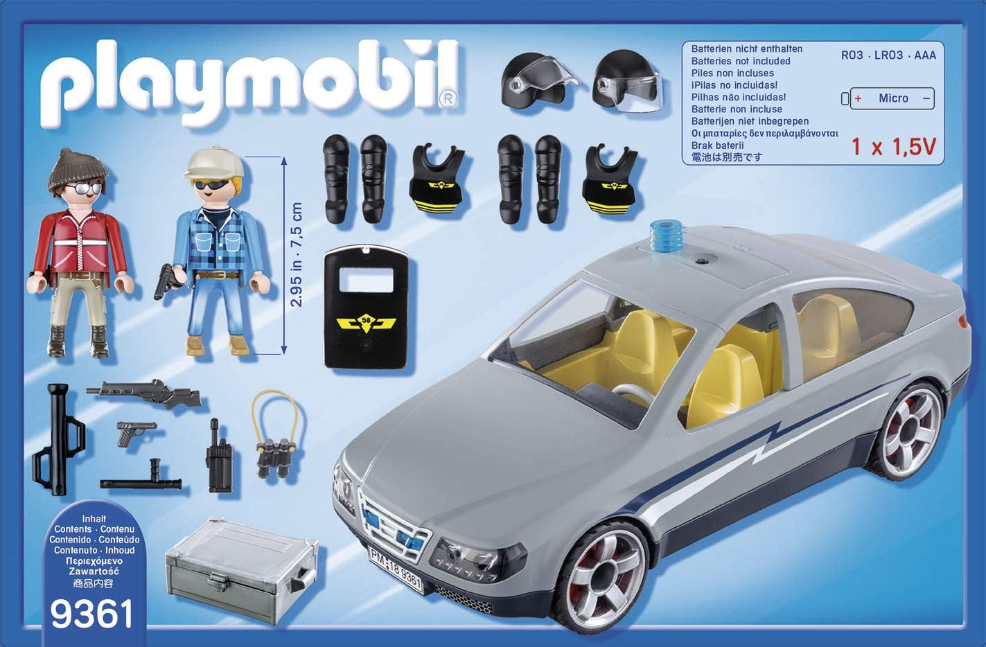 Playmobil City Action Tactical Unit Undercover Police SWAT Car 9361