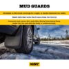 HUSKY 58476 Mud Guards Front Rear Flaps for 17-25 FORD F250 F350 w/FENDER FLARES
