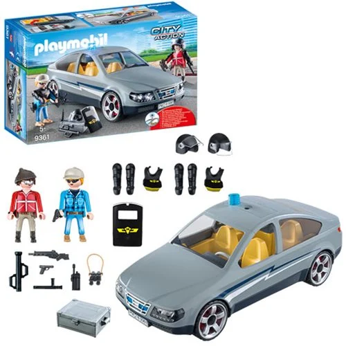 Playmobil City Action Tactical Unit Undercover Police SWAT Car 9361