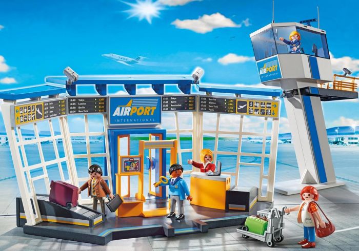 Playmobil 5338 Airport with Control Tower Building Set