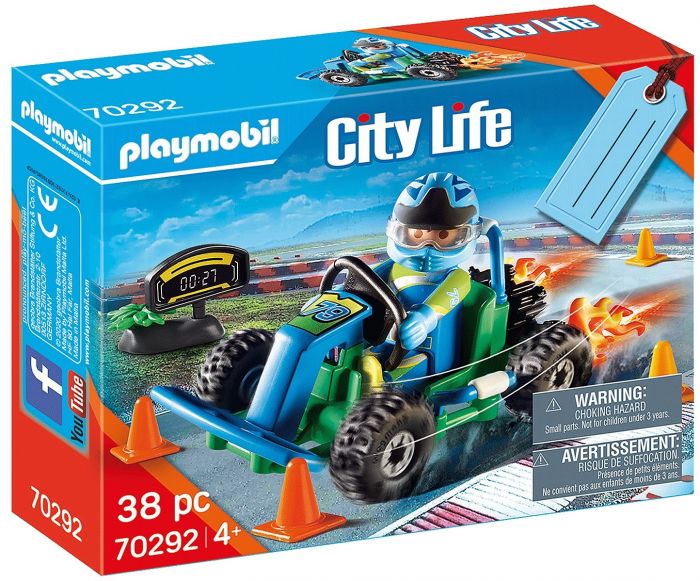 Playmobil 70292 City Life Go-Kart Racer Gift Set