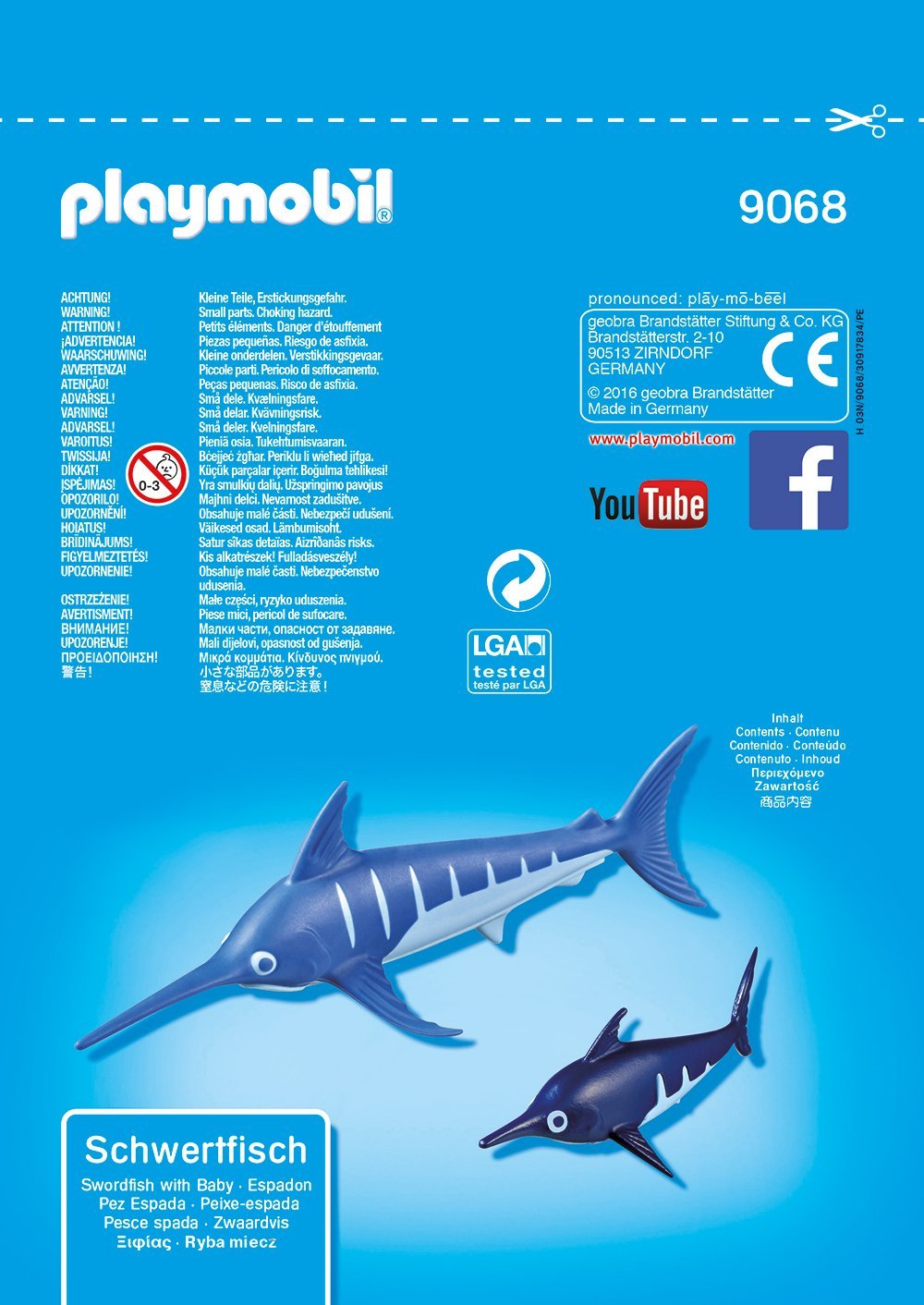 PLAYMOBIL Swordfish with Baby Building Set 9068
