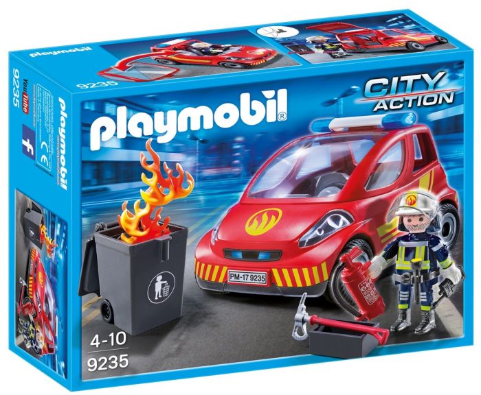 Playmobil 9235 City Action Firefighter with Car