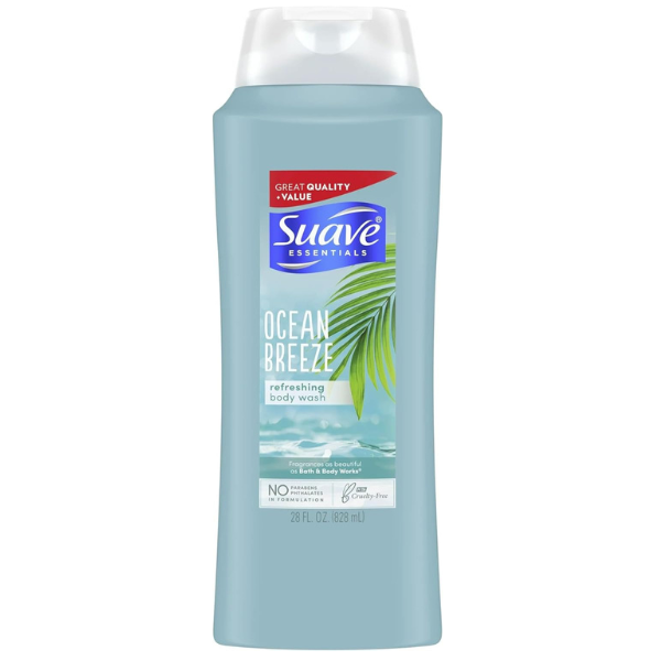 Untitled (600 x 600 px) Suave Essentials Body Wash Ocean Breeze with vitamin E 28oz/828 ml