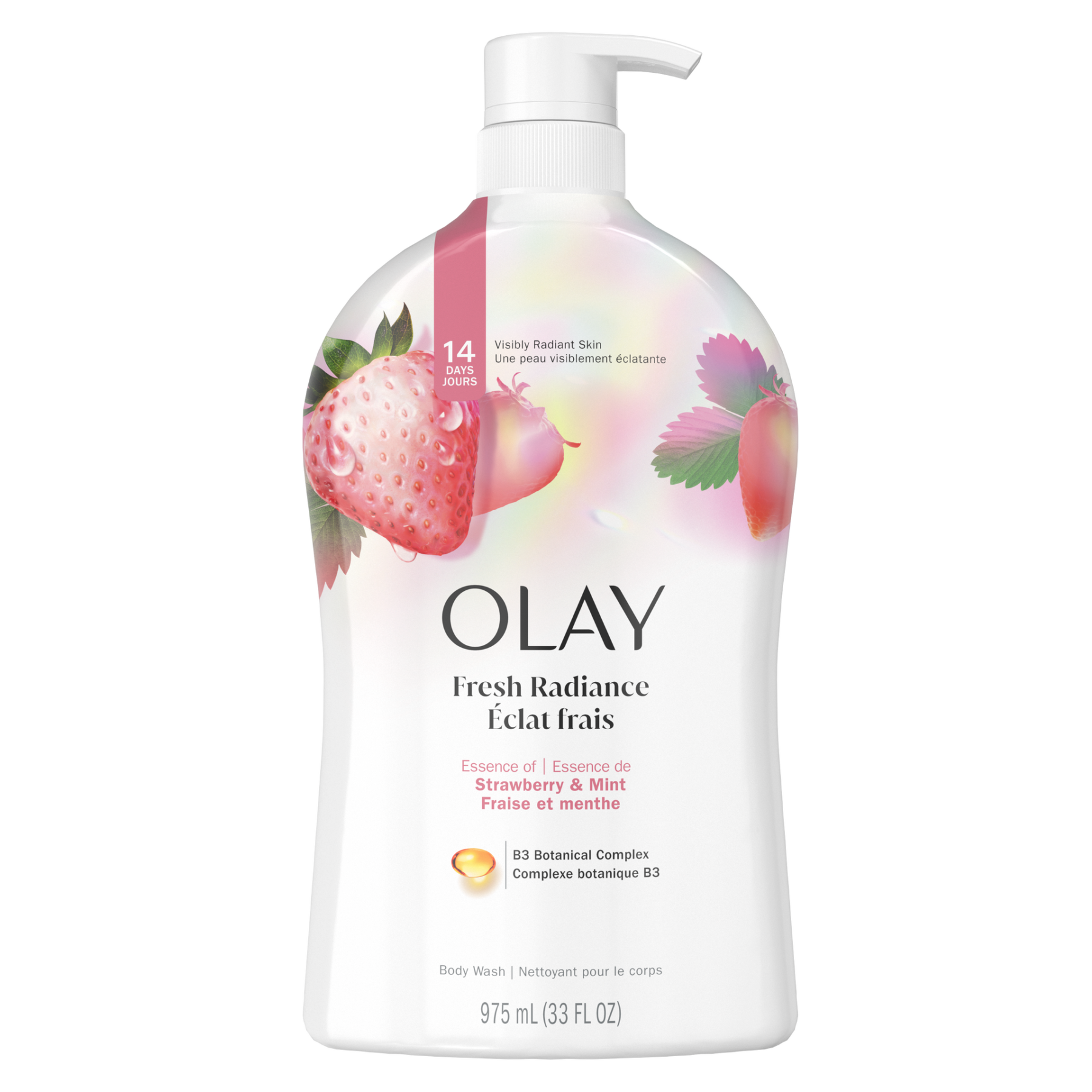 00037000974673_C1N1_NA__48607 Olay Body Wash fresh Outlast White Strawberry & Mint 975ml/33oz