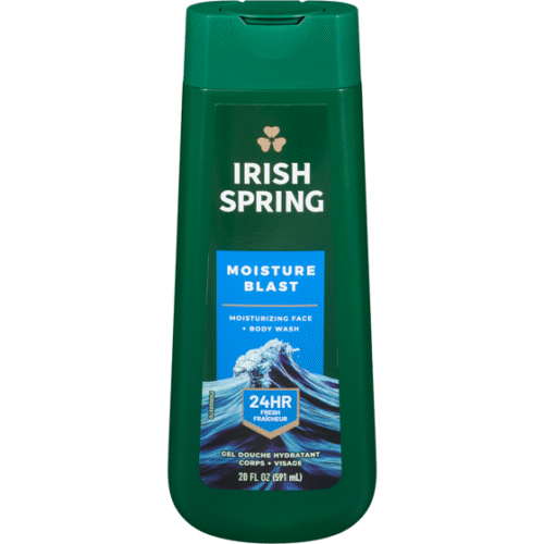 Irish Spring Shower Gel Moisture Blast Face + Body Wash 591ml20oz