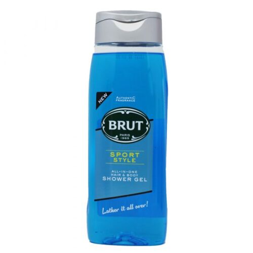 Brut Body Wash Sport Style All-In-One Hair & Body Shower Gel 500ml/16.9oz