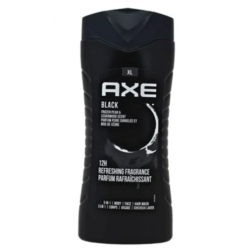 Axe Black 3In1 Shower Gel with Frozen Pear And Cedarwood Scent for Hair, Face and Body wash
