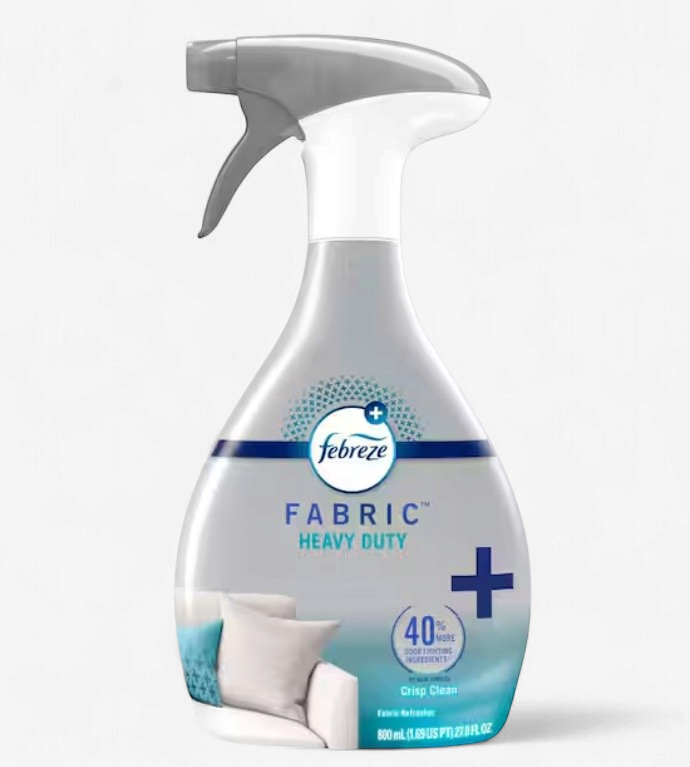 Febreze FABRIC Heavy Duty 2X Fabric Refresher/Odor Eliminator Crisp Clean