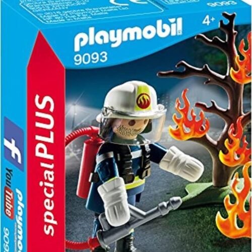 611+vgsagGL._AC_SL1000_ Playmobil 9093 Firefighter with Burning Tree Building Set