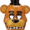 Five Nights At Freddy's: Freddy Fazbear Half Mask for Adults by Rubies, Men's No Size