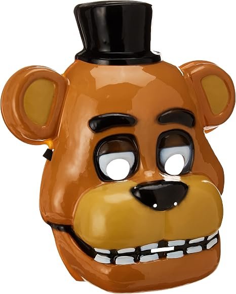 Five Nights At Freddy's: Freddy Fazbear Half Mask for Adults by Rubies, Men's No Size