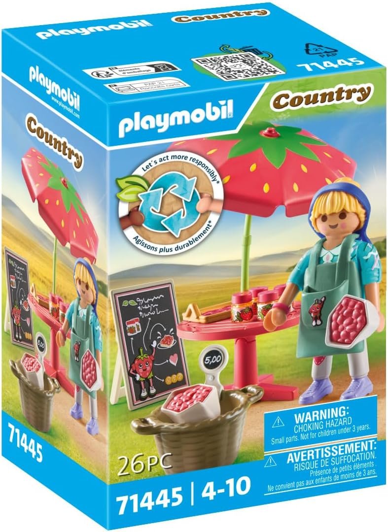 71axJ2zL2dL._AC_SL1350_ Playmobil Homemade Strawberry Jam Stall 71445