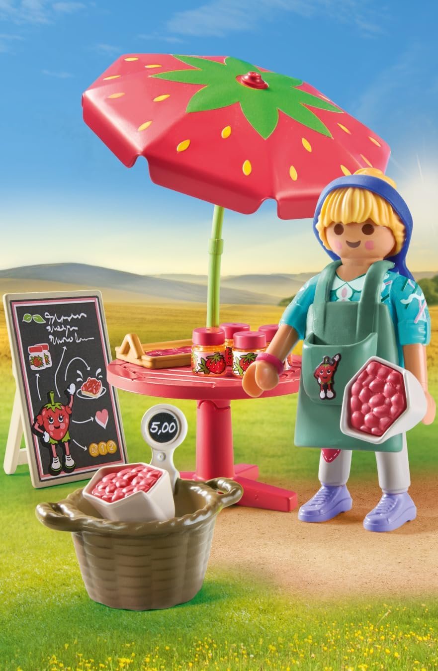 71du3n-8iiL._AC_SL1350_ Playmobil Homemade Strawberry Jam Stall 71445