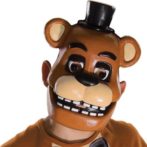 71gpD4je1jL._AC_SX679_ Rubies Five Nights At Freddy's: Half Mask for Kids, Boys Costume Mask, Freddy Fazbear,