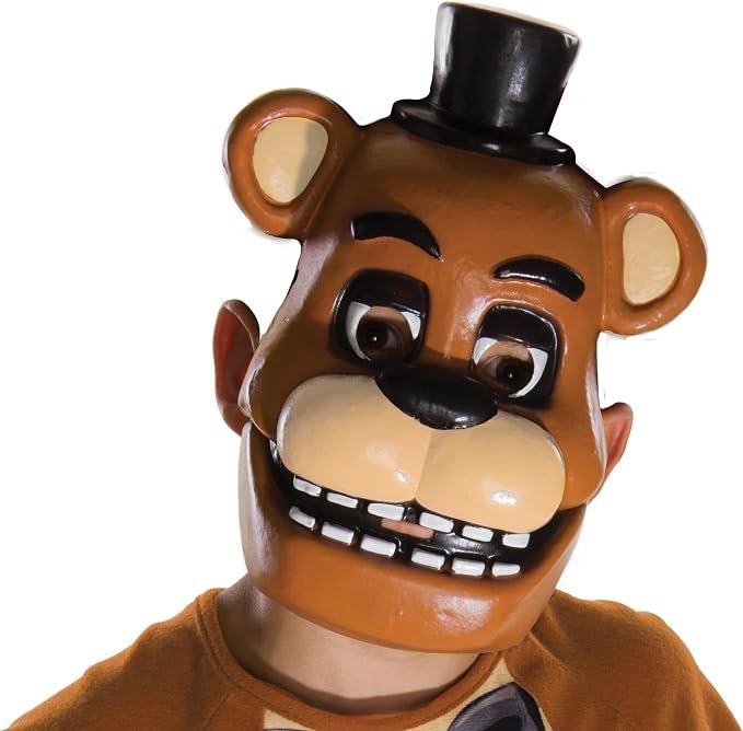 Rubies Five Nights At Freddy's: Half Mask for Kids, Boys Costume Mask, Freddy Fazbear,