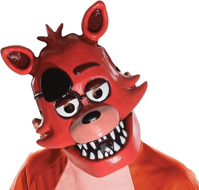 71sDnxipcfL._AC_SX679_ Rubies Five Nights At Freddy's: Foxy Half Mask for Kids, Boys Costume Mask