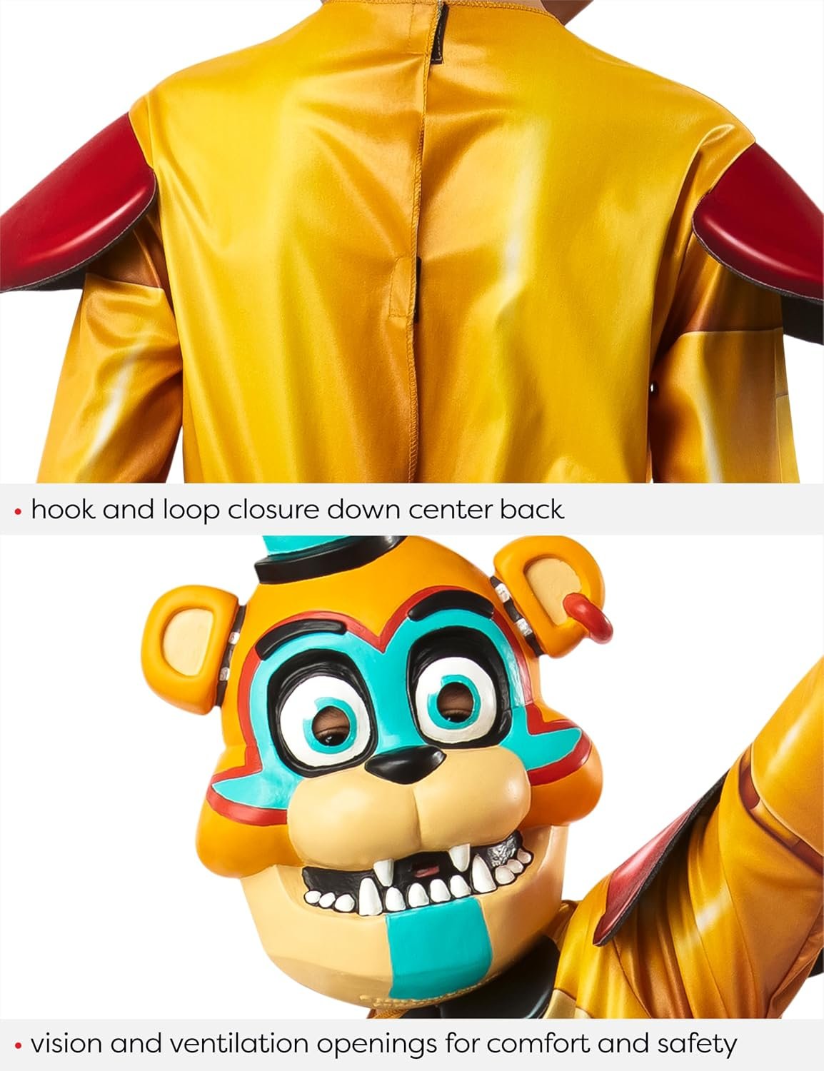 813Ok5McKAL._AC_SL1500_ Rubie's Child's Five Nights at Freddy's Glamrock Freddy Costume