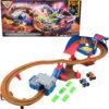 81YqWPZfV1L._AC_SL1500_ Monster Jam, Supercharge Speedway Playset, Megalodon and El Toro Loco Die-Cast Monster Trucks, Light Up World Finals Track Kids Toys for Boys Ages 3+