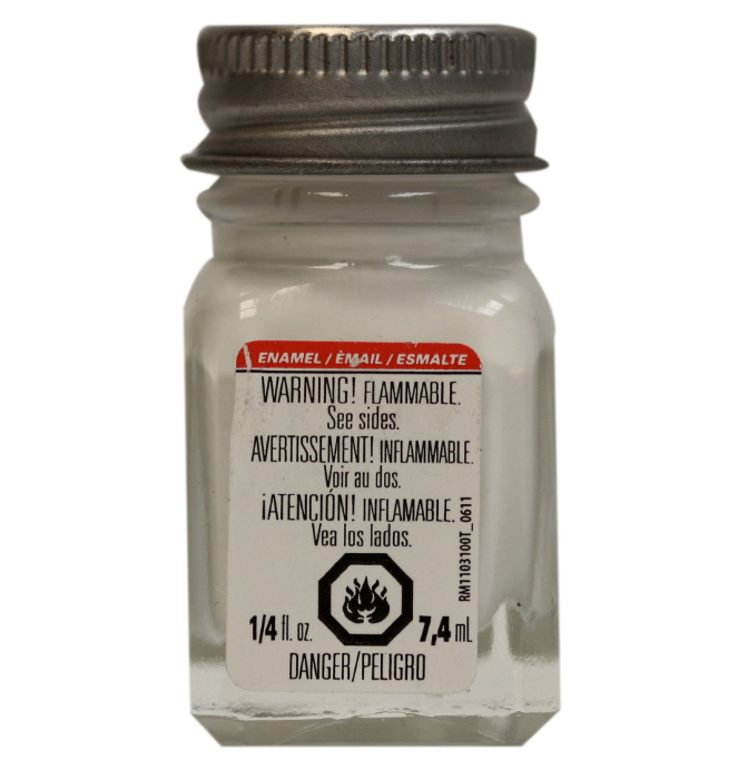 Testors Flat White TES1168 Enamel Paint 1/4 Oz