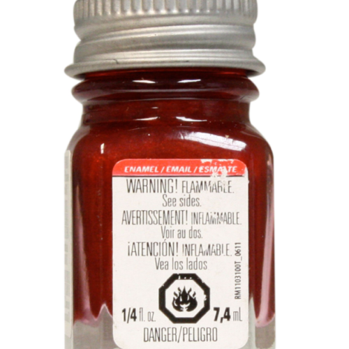 Testors Metallic Stop Light Red TES1105 Enamel Paint 1/4 Oz