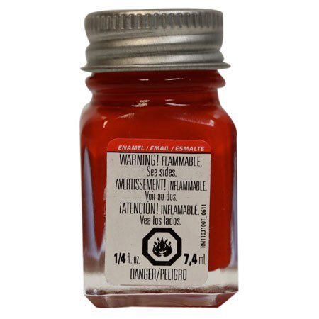 large-TES1150TT-450 Testors Flat Red TES1150 Enamel Paint 1/4 Oz