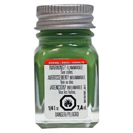 large-TES1164TT-450 Testors Flat Green TES1164 Enamel Paint 1/4 Oz