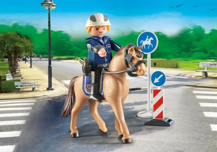 PLAYMOBIL Mounted Police Building Figure 9260