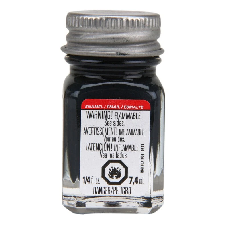 s-l1600 Testors Flat Gun Metal TES1198 Enamel Paint 1/4 Oz