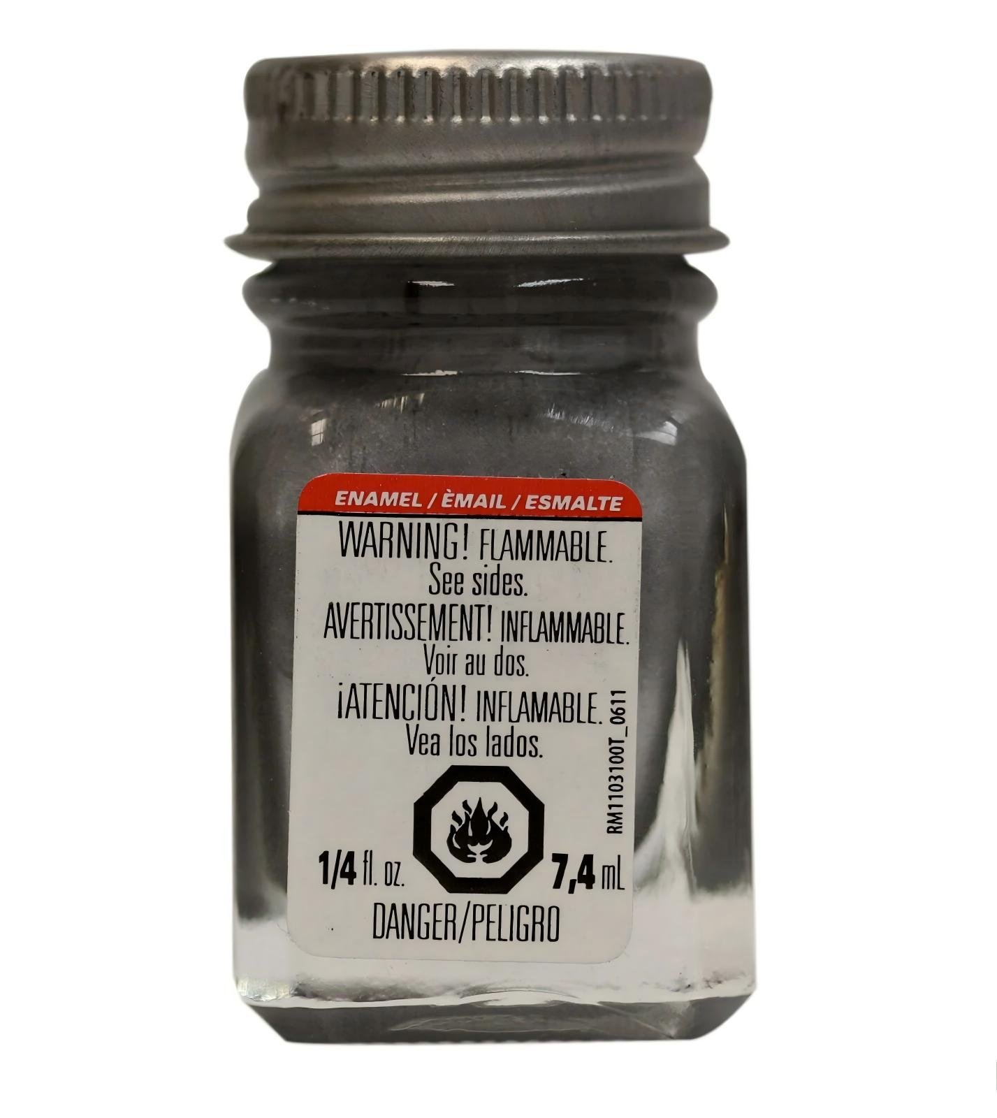 tes1181tt_a0_smcrrxga Testors Flat Aluminium TES1181 Enamel Paint 1/4 Oz