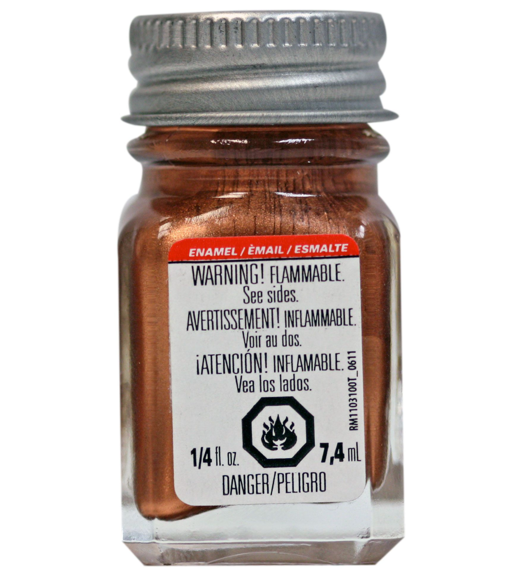 Testors Metallic Copper TES1151 Enamel Paint 1/4 Oz