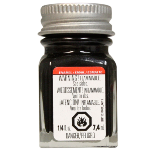 Testors Metallic Black TES1154 Enamel Paint 1/4 Oz