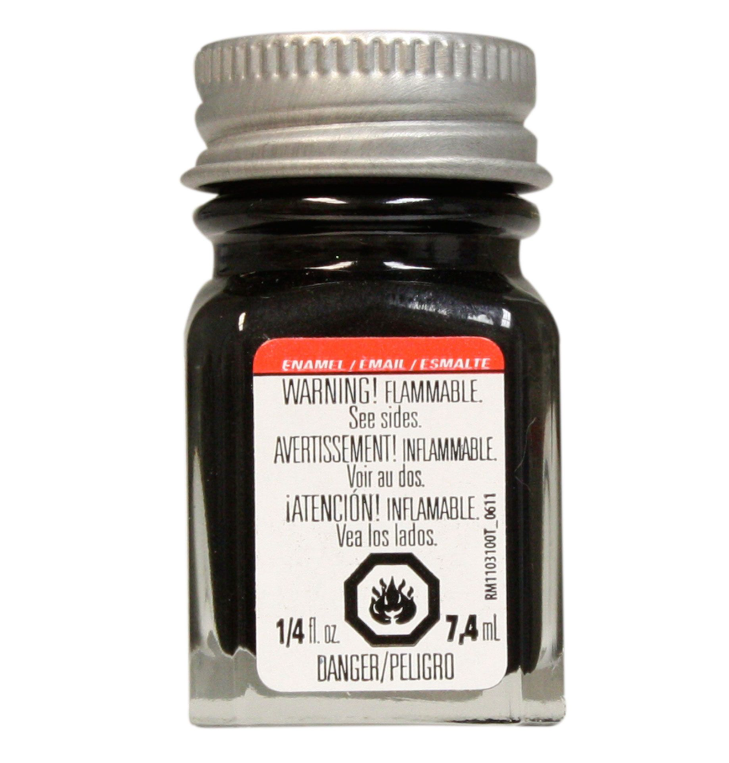 Testors Metallic Black TES1154 Enamel Paint 1/4 Oz