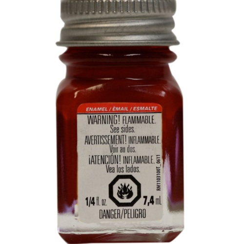Testors Gloss Dark Red TES1104 Enamel Paint 1/4 Oz