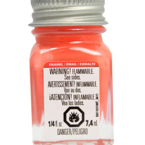 Testors Gloss Orange TES1127 Enamel Paint 1/4 Oz