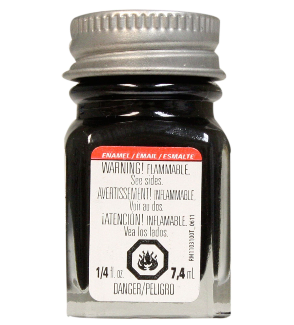 Testors Semi Gloss Black TES1139 Enamel Paint 1/4 Oz