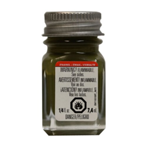 Testors Flat Olive TES1165 Enamel Paint 1/4 Oz